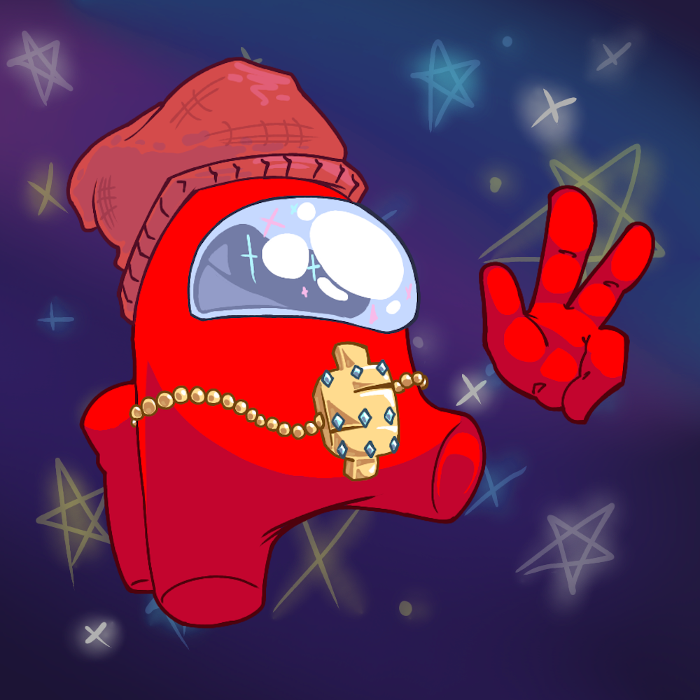 AUAD's red crewmate mascot